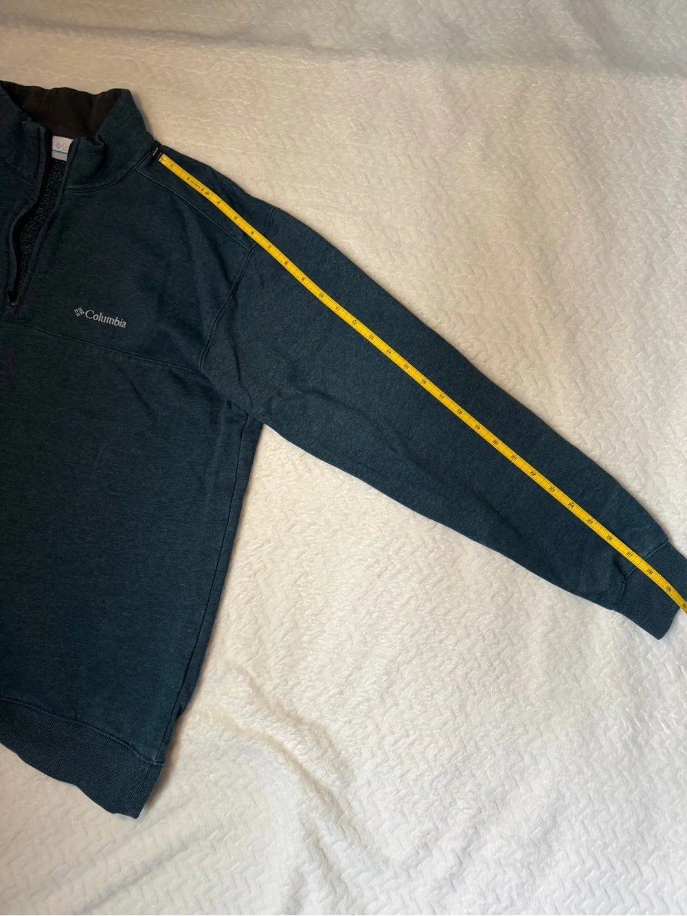 Columbia Men's Half-Zip Sweater - Teal Green